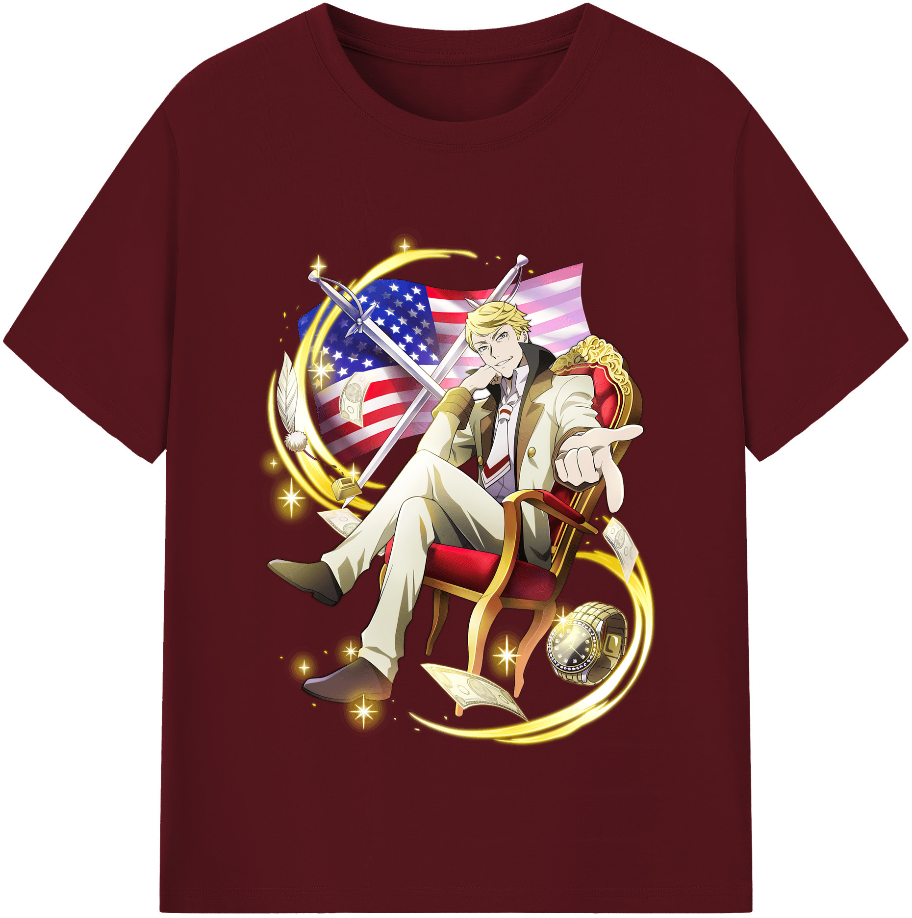 （画像用） 文豪ストレイドッグス Bungo Stray Dogs 綿100％半袖Tシャツ（フロントプリント）